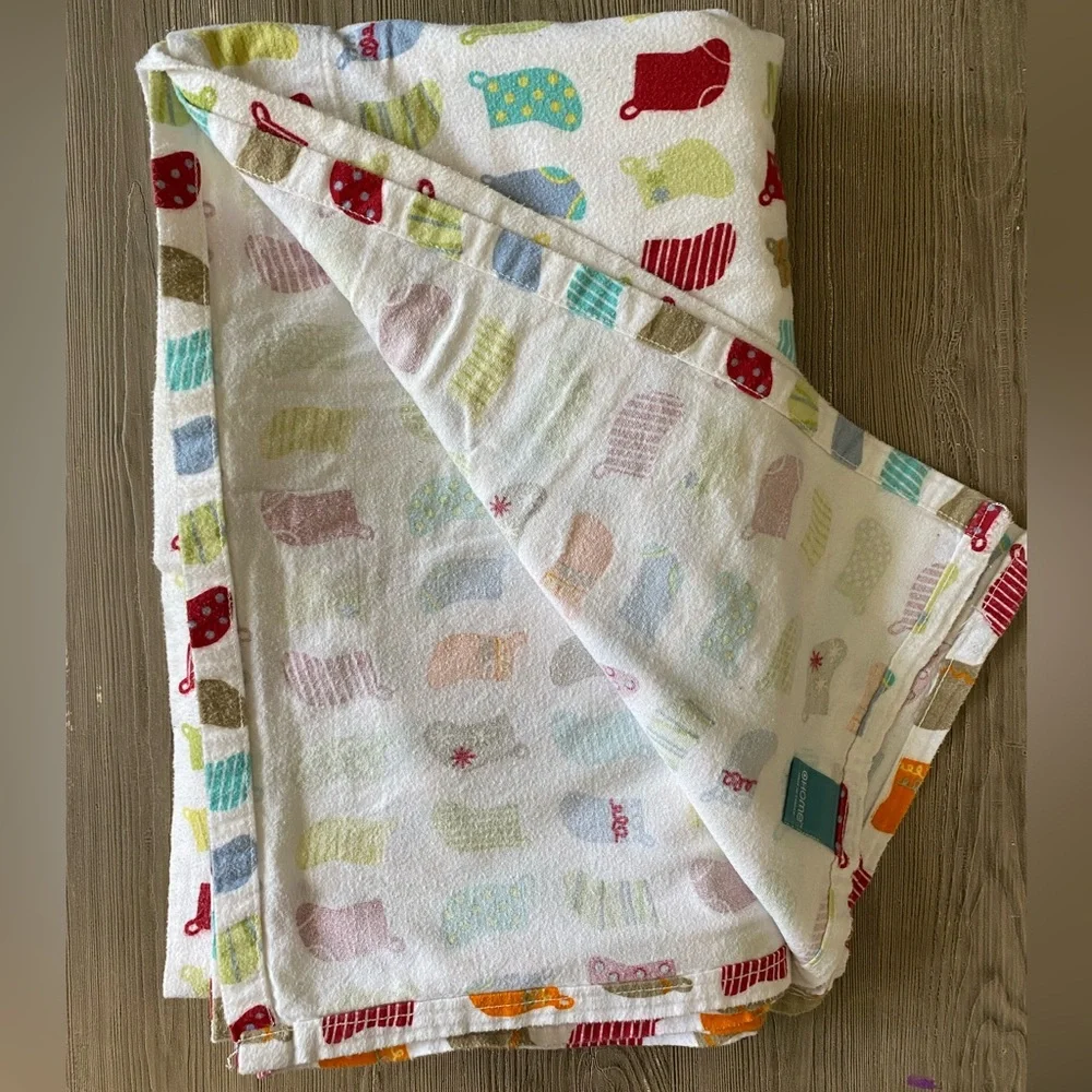 Target Flannel Stocking Design Bed Flat Top Sheet